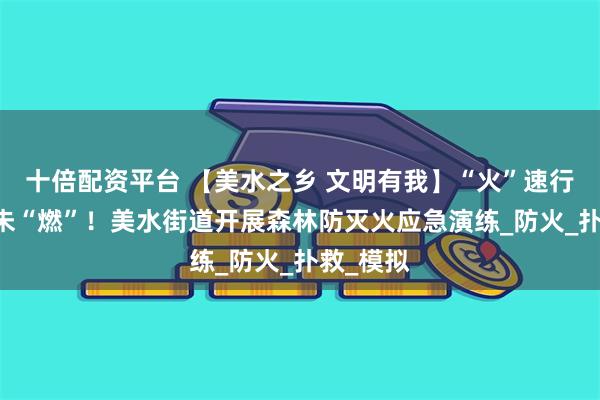 十倍配资平台 【美水之乡 文明有我】“火”速行动 防患未“燃”！美水街道开展森林防灭火应急演练_防火_扑救_模拟
