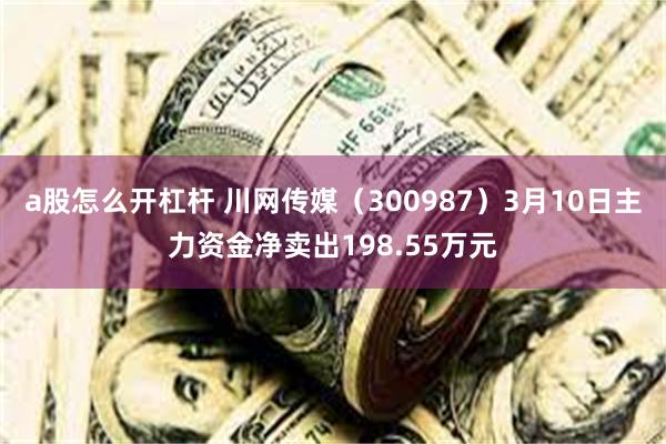 a股怎么开杠杆 川网传媒（300987）3月10日主力资金净卖出198.55万元