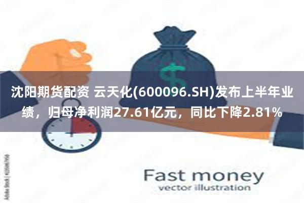 沈阳期货配资 云天化(600096.SH)发布上半年业绩，归母净利润27.61亿元，同比下降2.81%