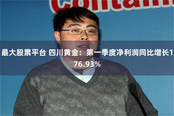 最大股票平台 四川黄金：第一季度净利润同比增长176.93%