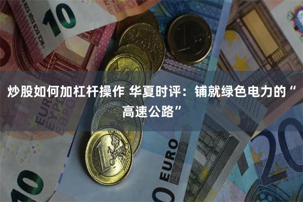 炒股如何加杠杆操作 华夏时评：铺就绿色电力的“高速公路”