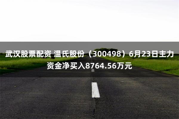 武汉股票配资 温氏股份（300498）6月23日主力资金净买入8764.56万元