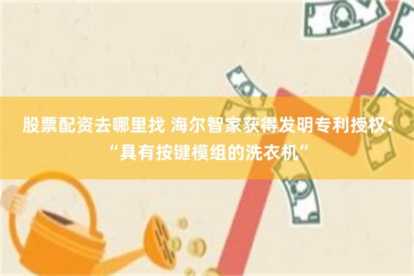 股票配资去哪里找 海尔智家获得发明专利授权：“具有按键模组的洗衣机”
