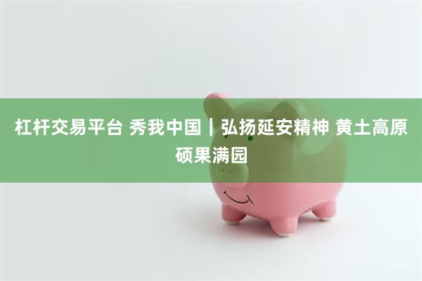 杠杆交易平台 秀我中国｜弘扬延安精神 黄土高原硕果满园