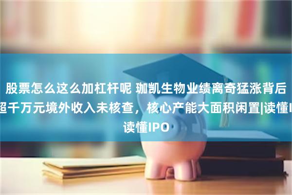 股票怎么这么加杠杆呢 珈凯生物业绩离奇猛涨背后：超千万元境外收入未核查，核心产能大面积闲置|读懂IPO