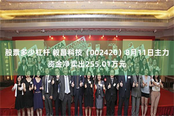 股票多少杠杆 毅昌科技（002420）8月11日主力资金净卖出255.01万元