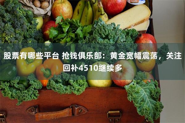 股票有哪些平台 抢钱俱乐部：黄金宽幅震荡，关注回补4510继续多