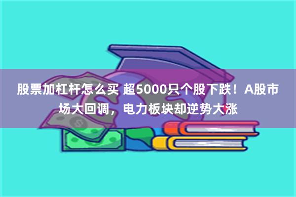 股票加杠杆怎么买 超5000只个股下跌!A股市场大回调,电力板块却逆势大涨