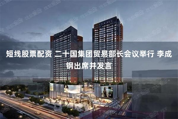 短线股票配资 二十国集团贸易部长会议举行 李成钢出席并发言