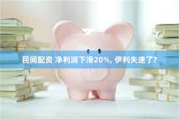 民间配资 净利润下滑20%, 伊利失速了?